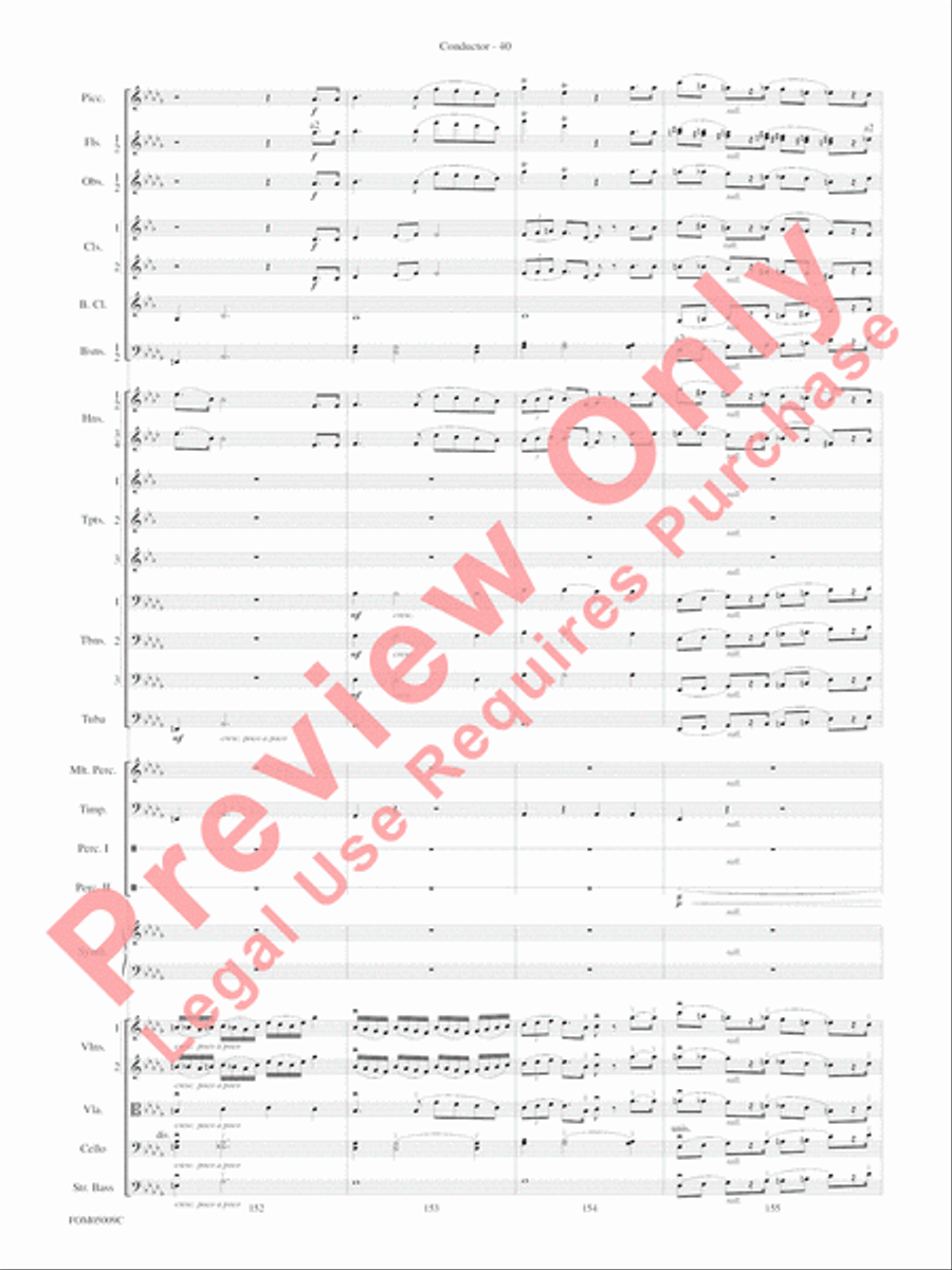 Concert Suite from Star Wars: Episode III Revenge of the Sith Full Orchestra scores gallery preview page 43