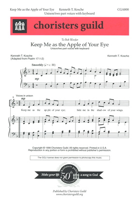 Book cover for Keep Me as the Apple of Your Eye