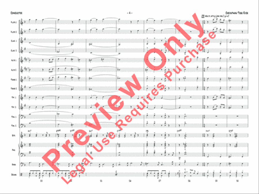 Christmas Tree Ride Jazz Ensemble scores gallery preview page 5