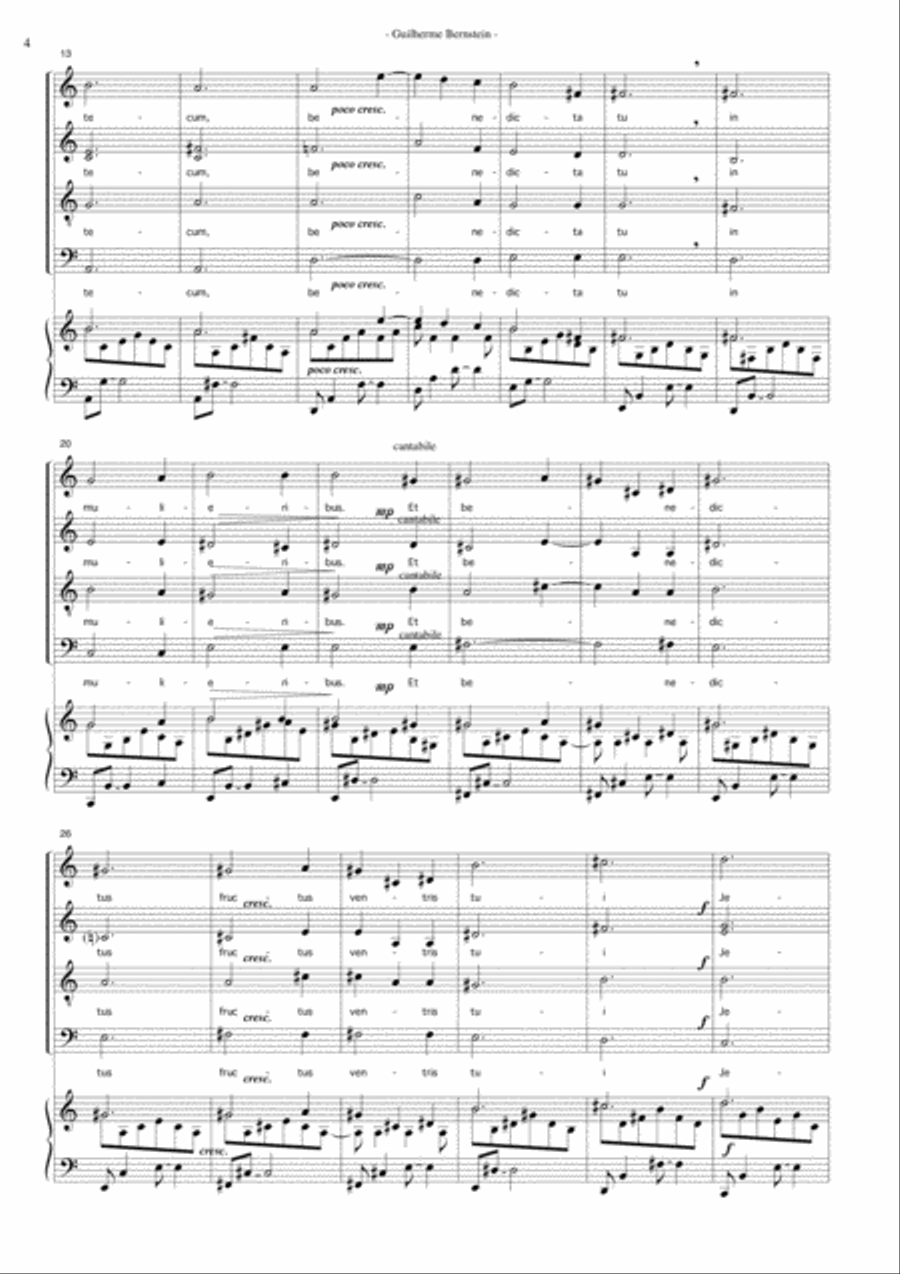 Ave Maria & Pater Noster 4-Part scores gallery preview page 4