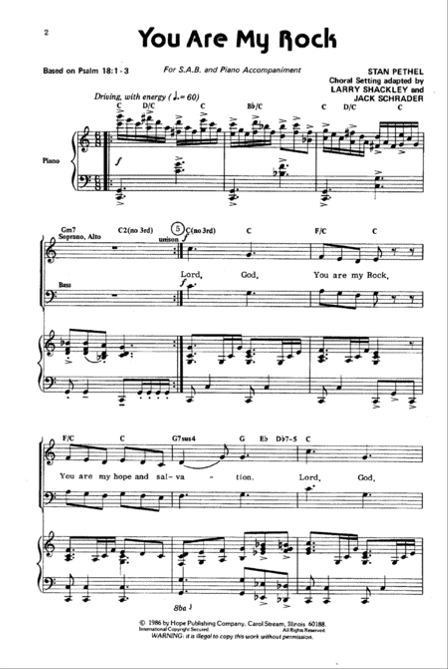 You Are My Rock You Are My Rock 3-Part scores gallery preview page 2