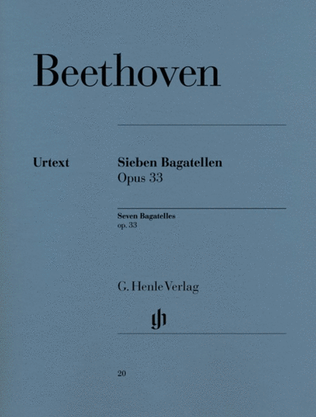 Book cover for Beethoven - 7 Bagatelles Op 33