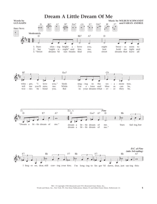 Dream A Little Dream Of Me (from The Daily Ukulele) (arr. Liz and Jim Beloff)