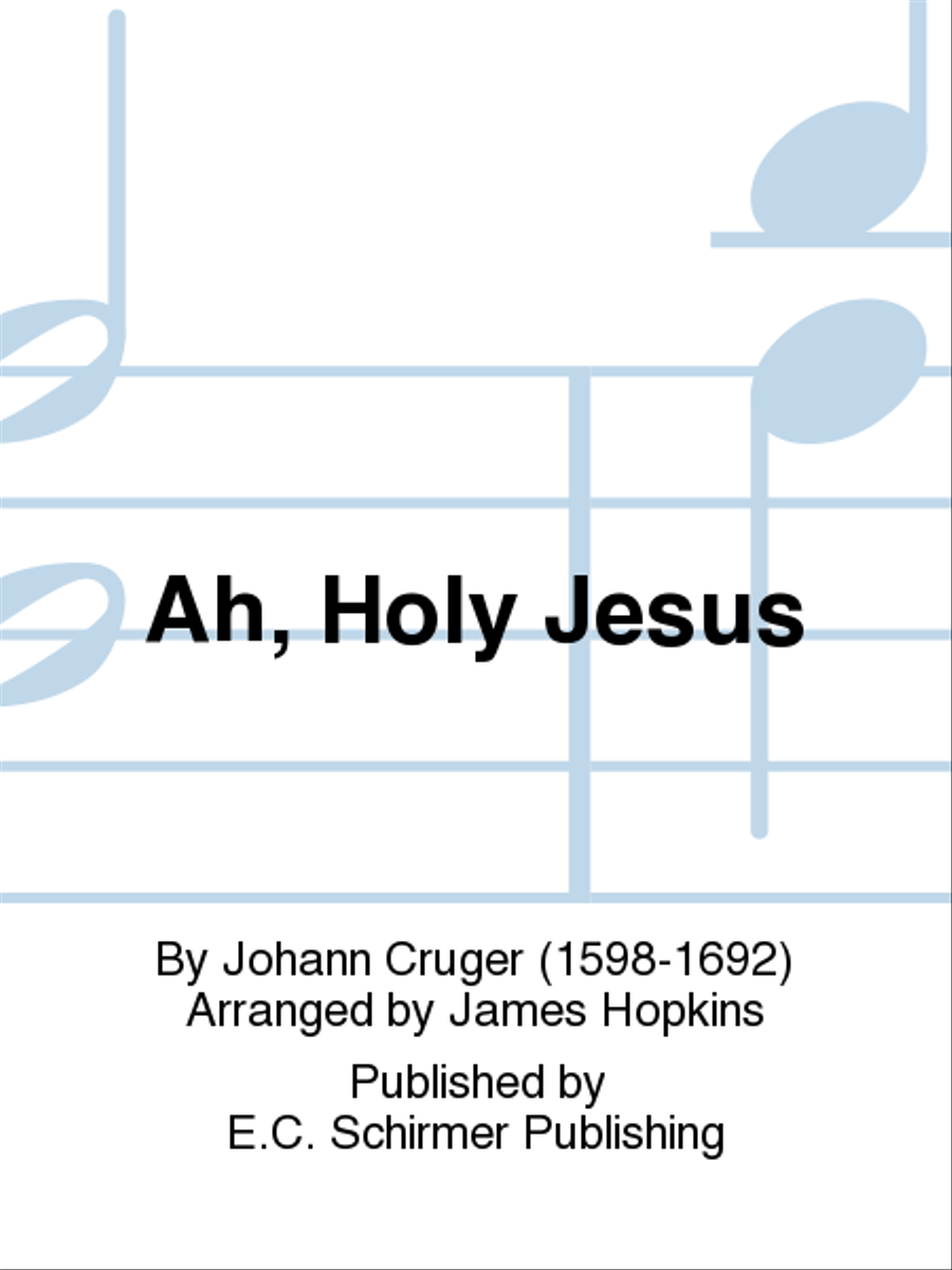 Ah, Holy Jesus 3-Part scores gallery preview page 1