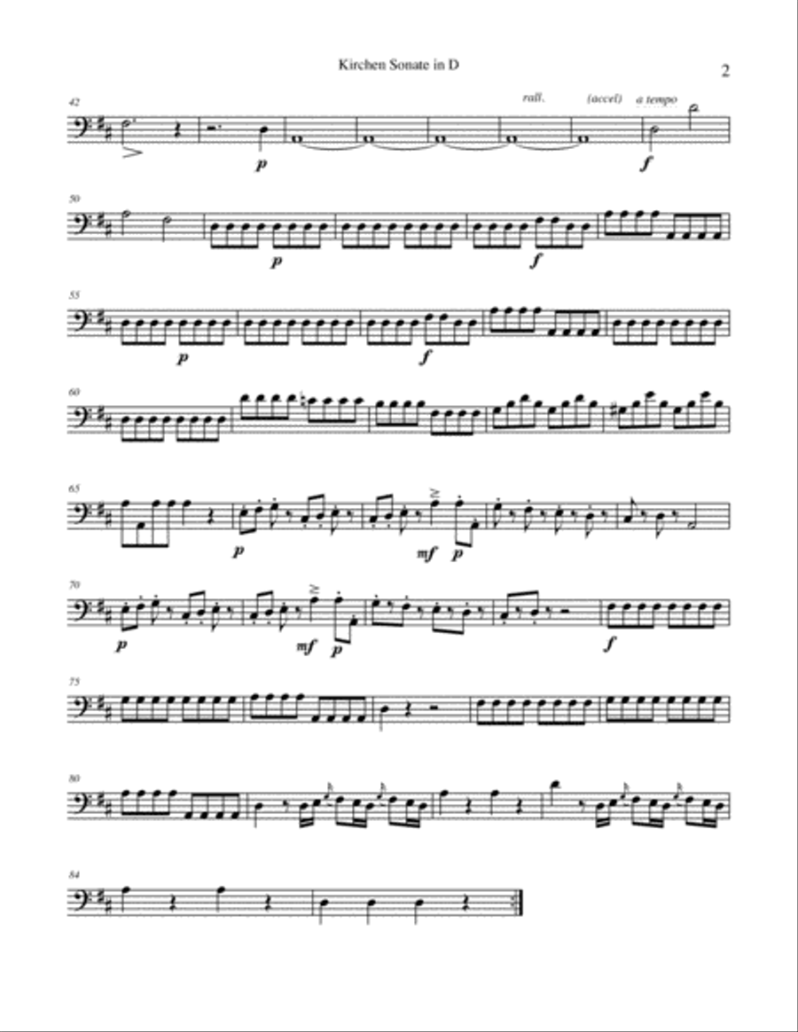 Mozart Church Sonata in D String Orchestra scores gallery preview page 2