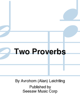 Two Proverbs