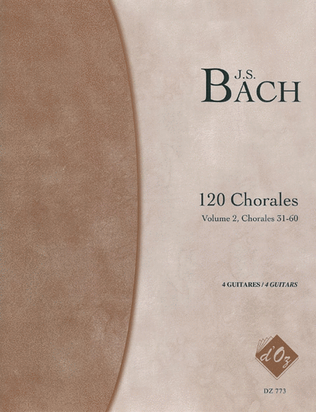 Book cover for Chorales, volume 2 (nos 31-60)