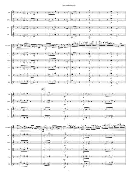 Serenade Rondo (2013) for violin solo and chamber orchestra