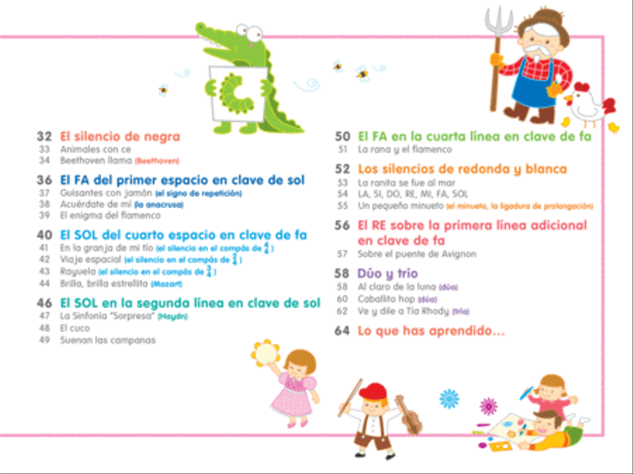 Poco Piano para Niños, Book 1 Piano Method scores gallery preview page 6