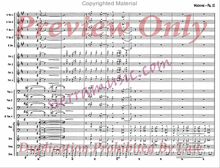 Machine Big Band scores gallery preview page 13