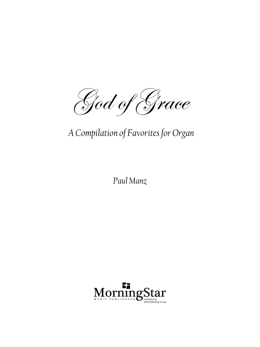 God of Grace Organ scores gallery preview page 1