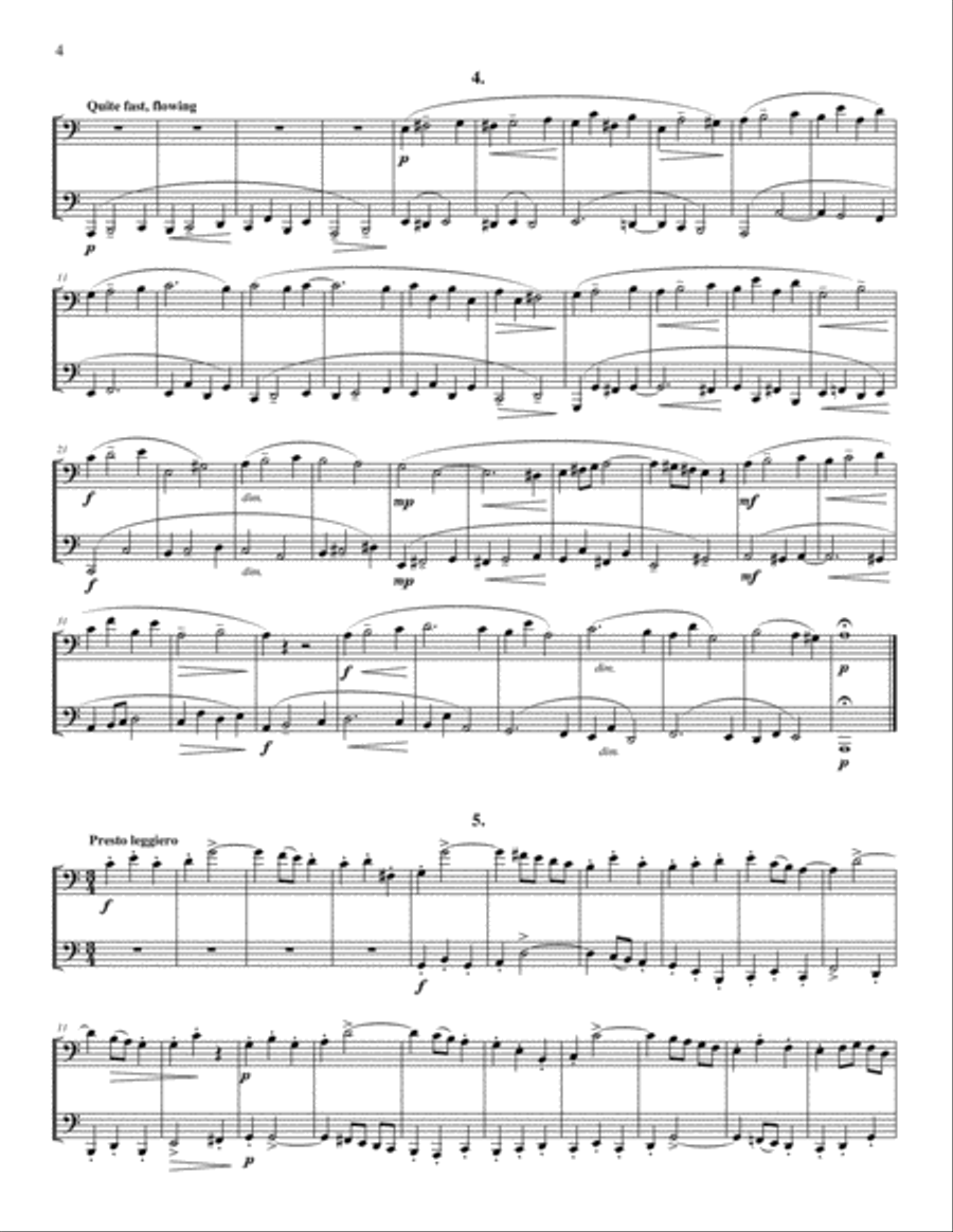 Two-Part Fugues (for Tuba and Euphonium (or Trombone)) 2-Part scores gallery preview page 5