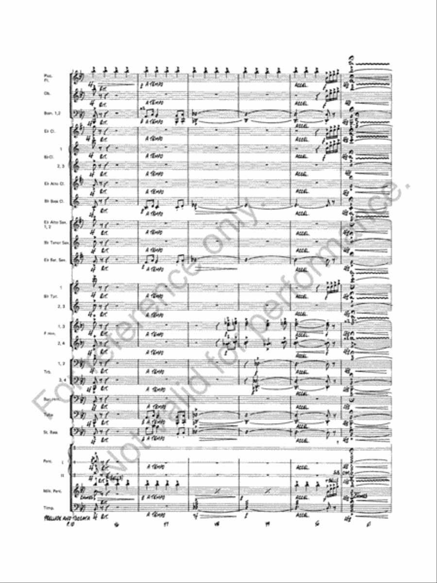 Prelude And Toccata Concert Band scores gallery preview page 11