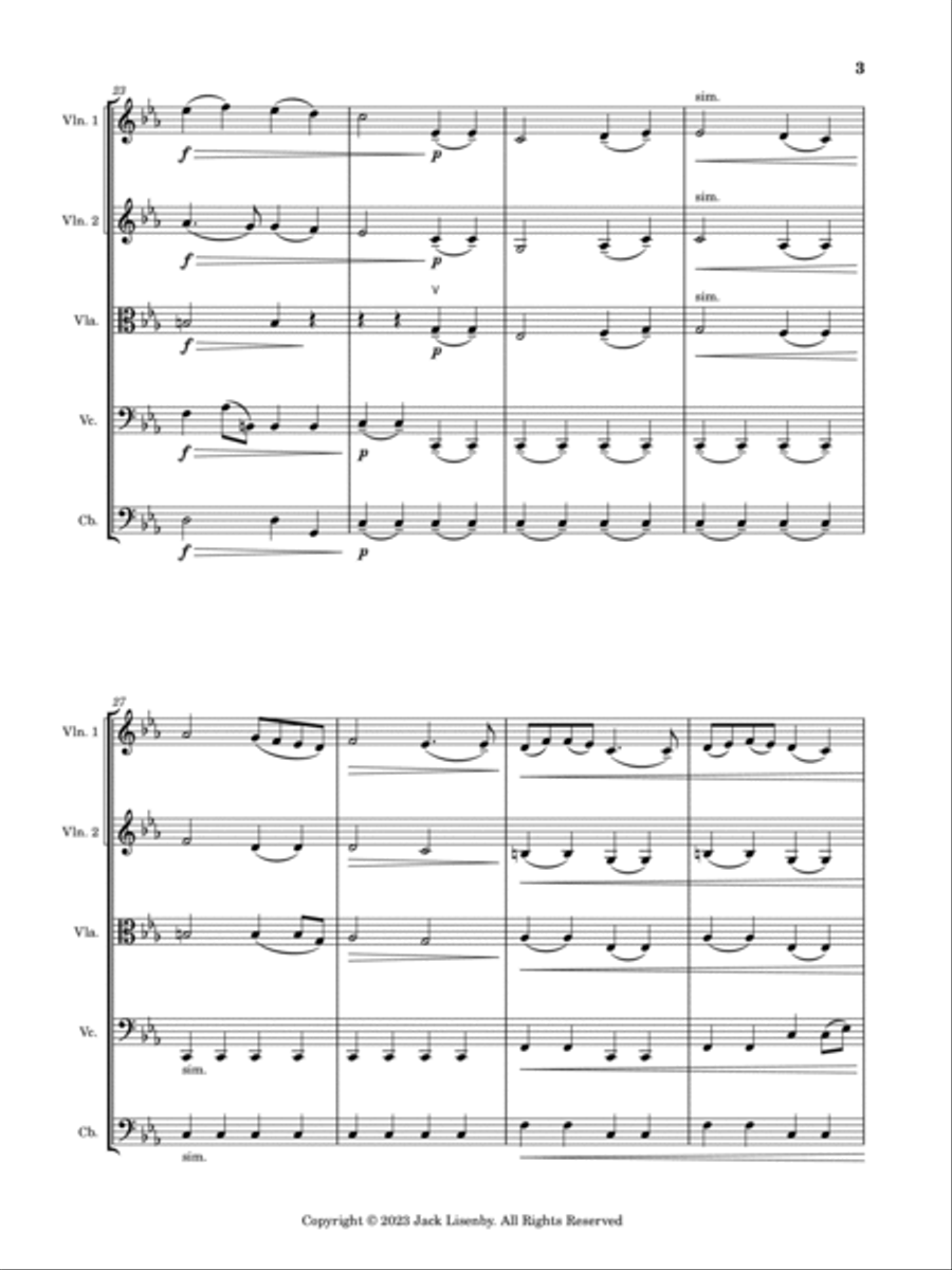 Poem (On a Question yet to be Answered) Chamber Music scores gallery preview page 5