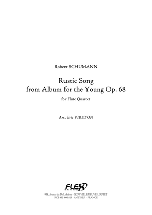 Book cover for Rustic Song - from Album for the Young Opus 68 No. 20