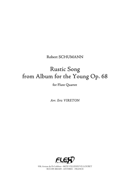 Rustic Song - from Album for the Young Opus 68 No. 20 image number null