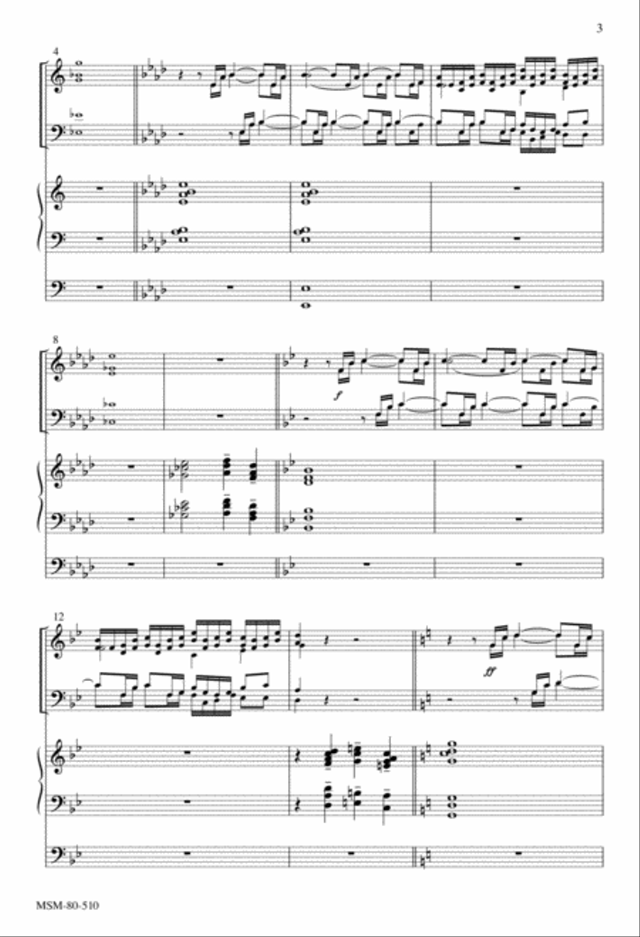 Let Us Go Rejoicing: Fanfare, Introit, and Procession for the Dedication of a Church 4-Part scores gallery preview page 2