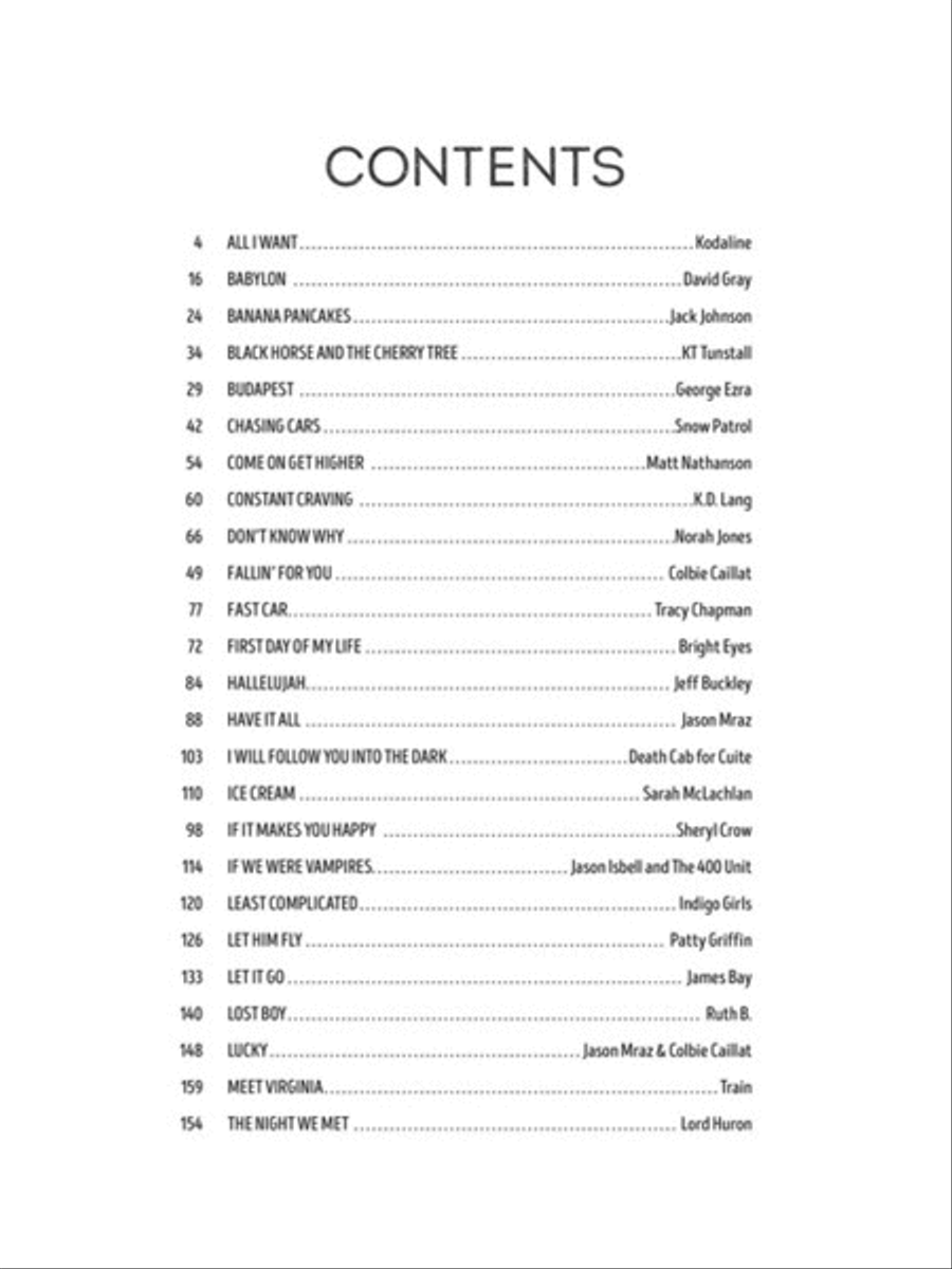 Contemporary Coffeehouse Songs - 2nd Edition Piano, Vocal, Guitar scores gallery preview page 2