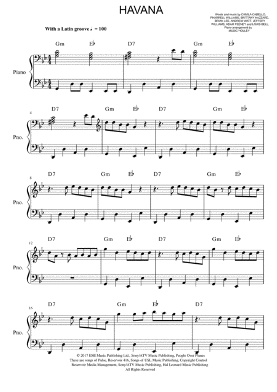 Havana Voice scores gallery preview page 1