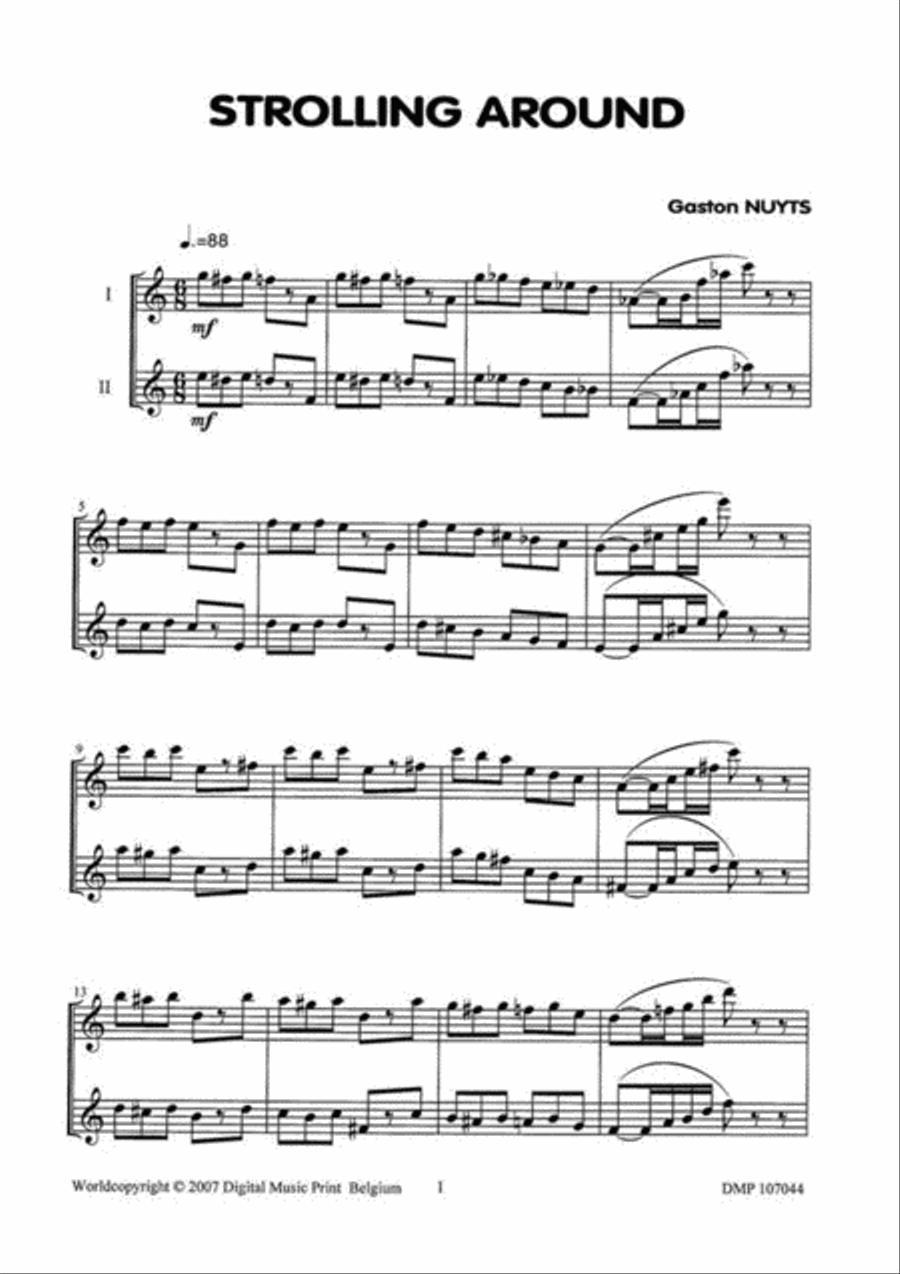 Strolling Around Strolling Around Flute Quartet scores gallery preview page 2