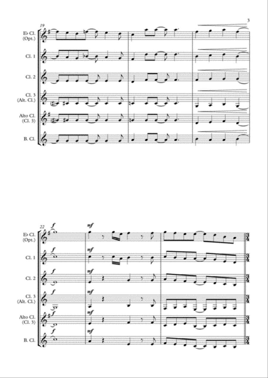 Love Of My Life Woodwind Ensemble scores gallery preview page 3