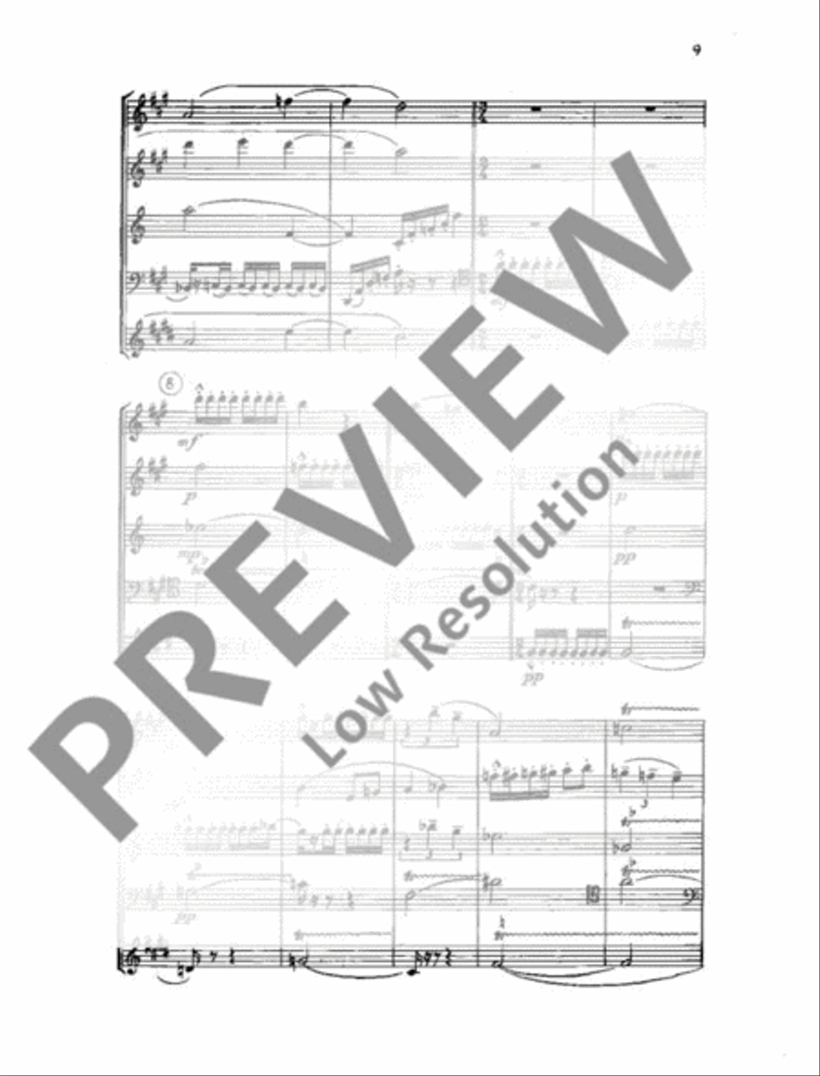 Quintet No. 1 Woodwind Quintet scores gallery preview page 10