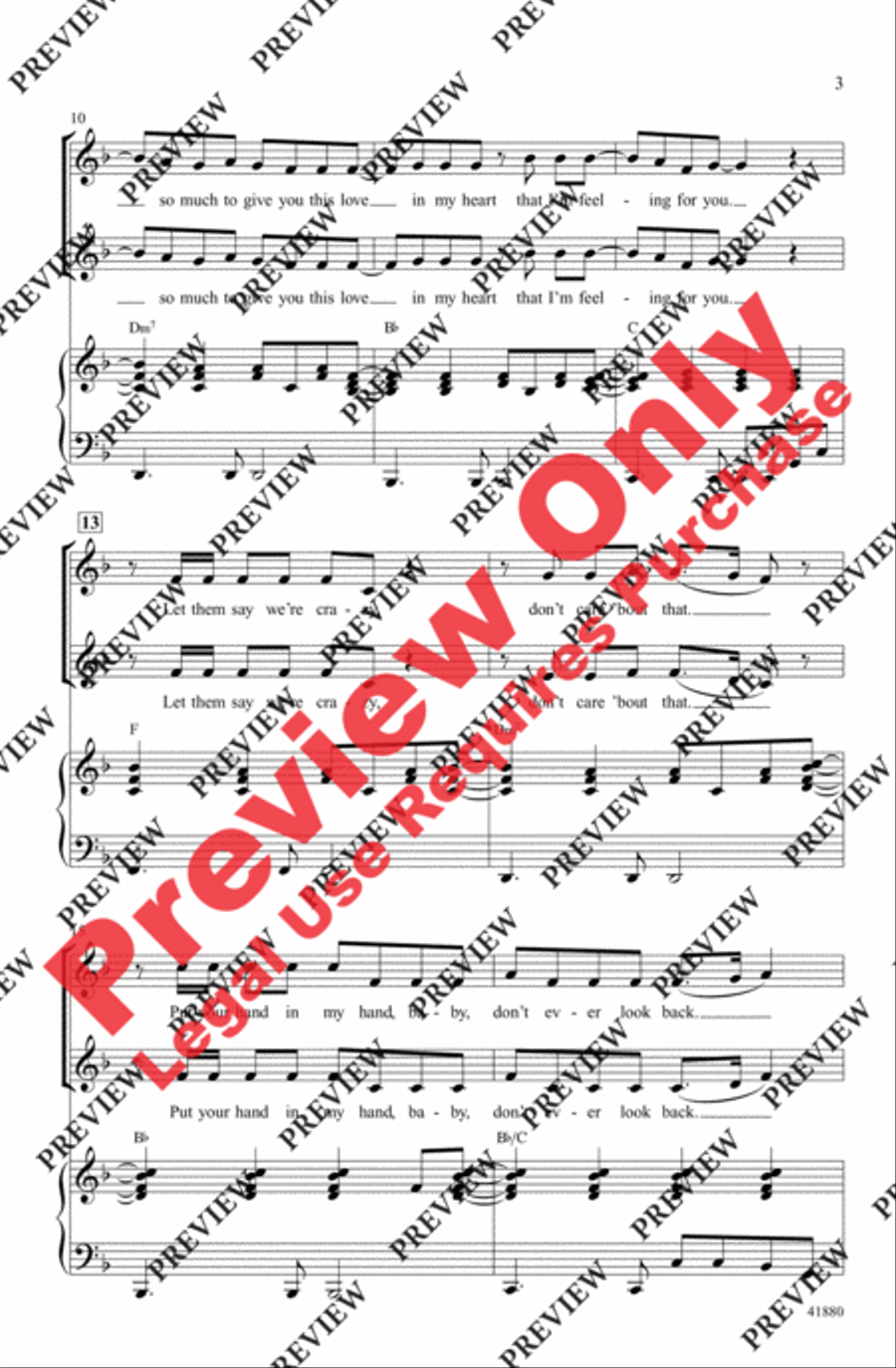 Nothing's Gonna Stop Us Now Women's Choir scores gallery preview page 3