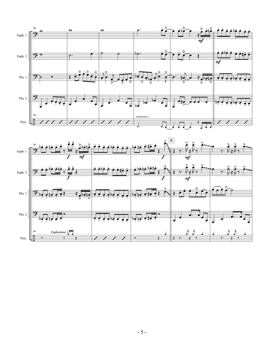 Sir Duke Brass Ensemble scores gallery preview page 5