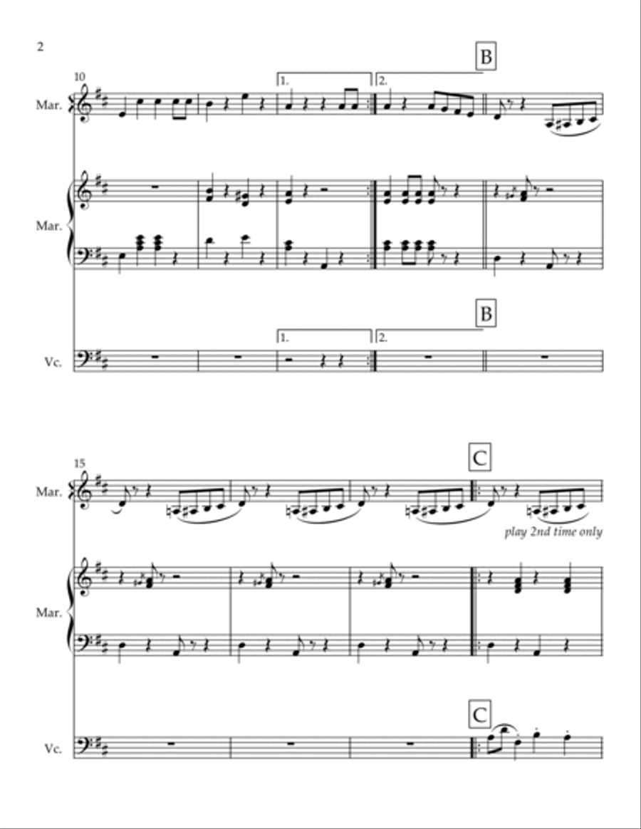 Parade of the Wooden Soldiers Chamber Music scores gallery preview page 2
