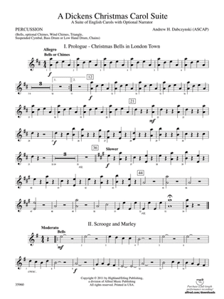 A Dickens Christmas Carol Suite: 1st Percussion