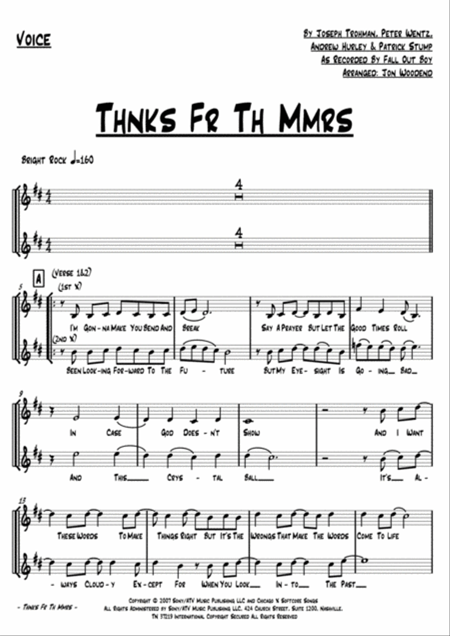 Thnks Fr Th Mmrs Thnks Fr Th Mmrs Jazz Ensemble scores gallery preview page 2