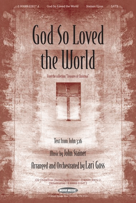 Book cover for God So Loved The World - Anthem