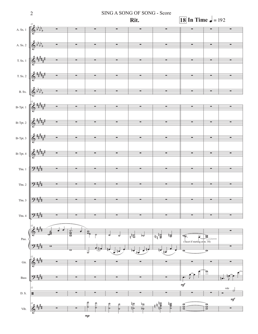 Sing A Song Of Song Jazz Ensemble scores gallery preview page 2