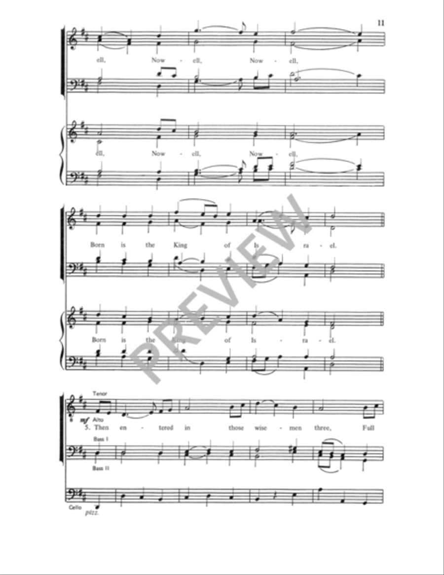 The First Nowell The First Nowell 4-Part scores gallery preview page 11