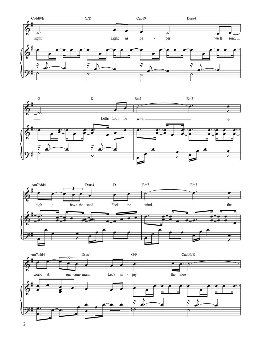 Some Things Are Meant To Be Piano, Vocal, Guitar scores gallery preview page 2