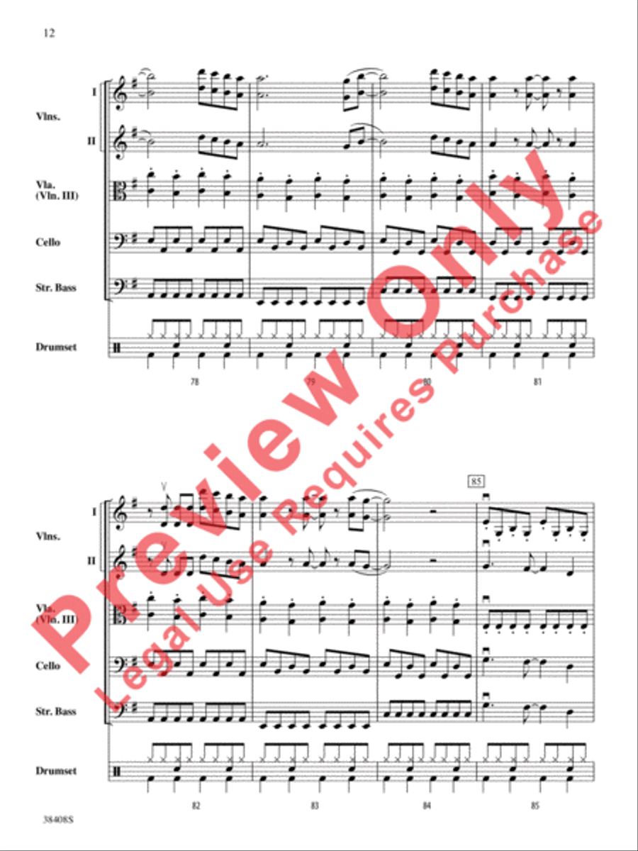 Firework String Orchestra scores gallery preview page 13