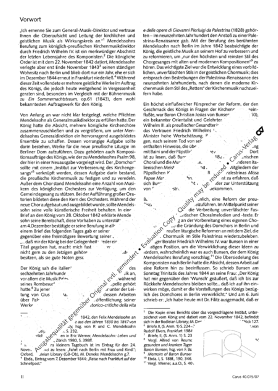 Psalm 98 (Der 98. Psalm) 4-Part scores gallery preview page 3
