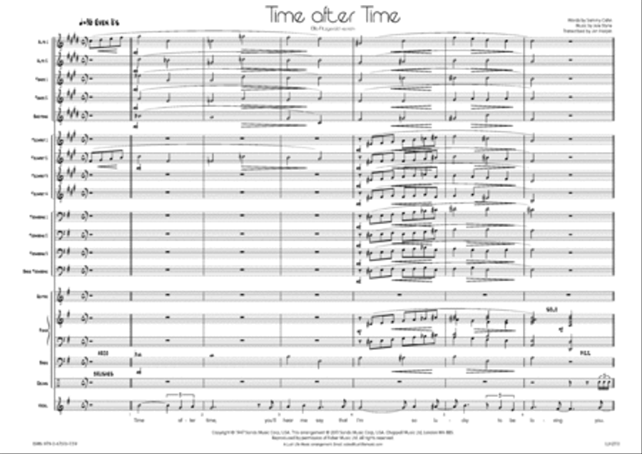 Time After Time Big Band scores gallery preview page 2