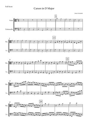 Canon (Johann Pachelbel) for Viola & Cello Duo in G Major