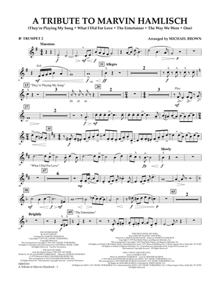 A Tribute To Marvin Hamlisch - Bb Trumpet 2