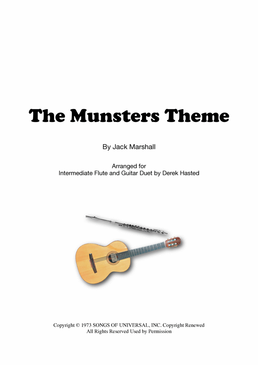 The Munsters Theme Flute scores gallery preview page 1