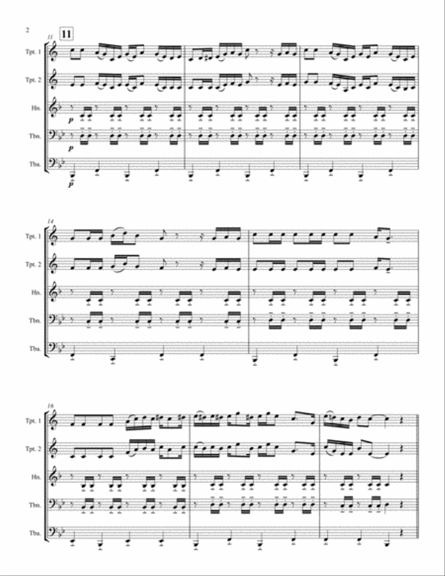 Yakety Sax Brass Ensemble scores gallery preview page 2