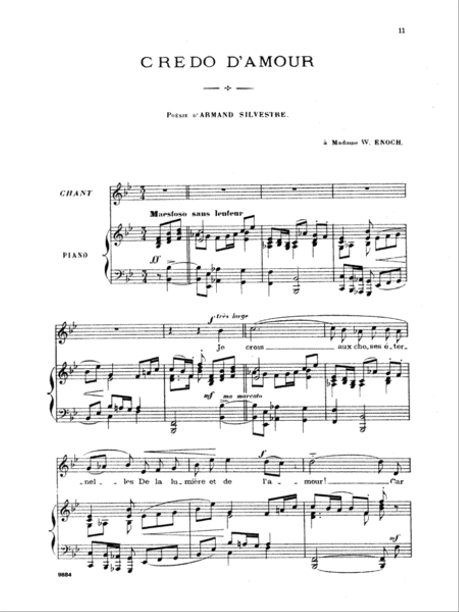 Chabrier: Recueil de Melodies Voice scores gallery preview page 1
