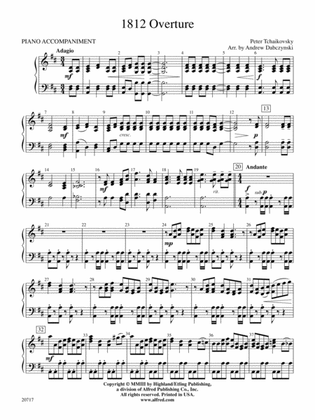 1812 Overture: Piano Accompaniment