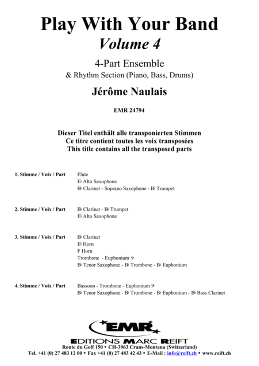Play With Your Band Volume 4 Brass Ensemble scores gallery preview page 3