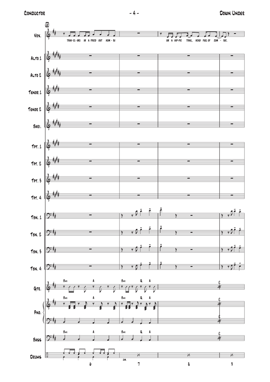 Down Under Jazz Ensemble scores gallery preview page 4