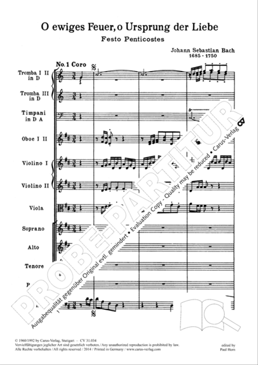 O fire everlasting (O ewiges Feuer, o Ursprung der Liebe) ATB scores gallery preview page 16