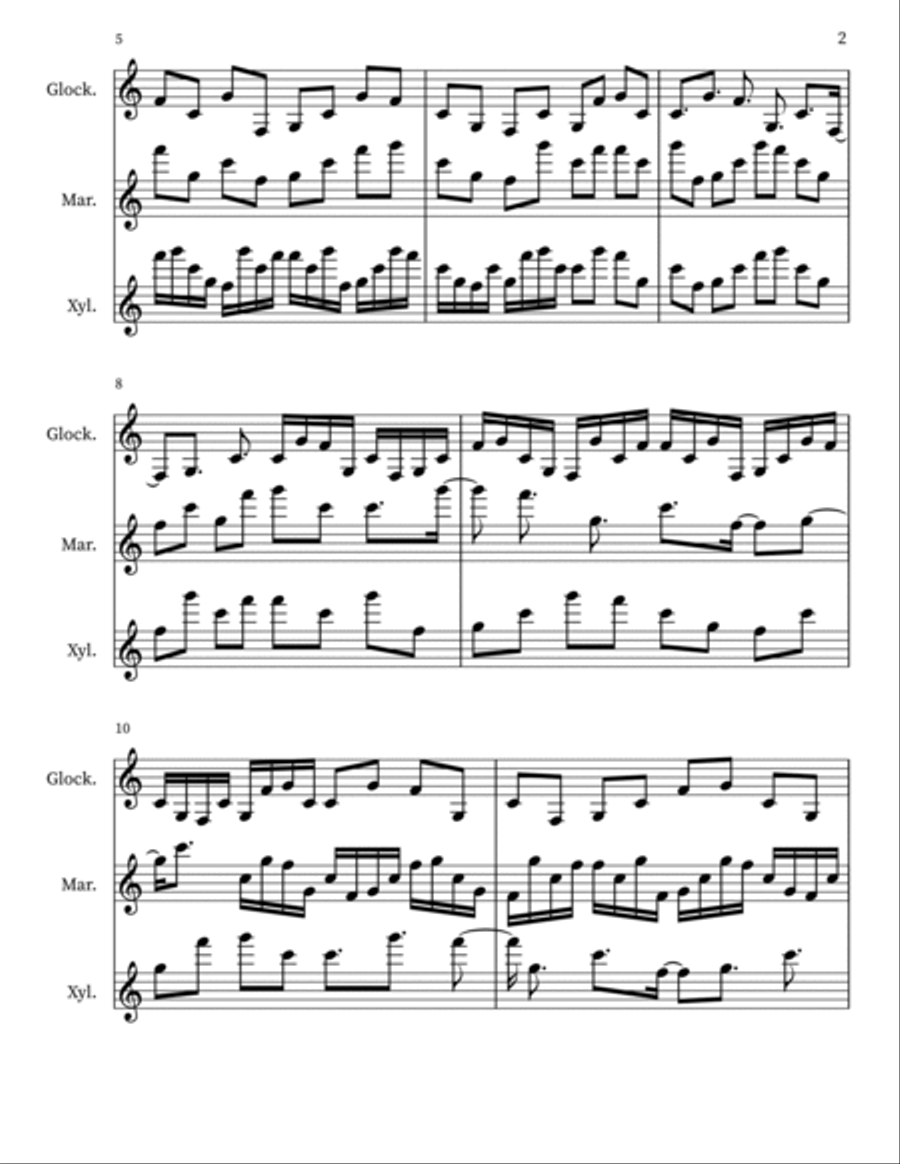 Confection 91 Percussion scores gallery preview page 2
