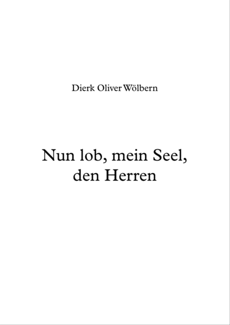Nun lob, mein Seel, den Herren Brass Ensemble scores gallery preview page 1