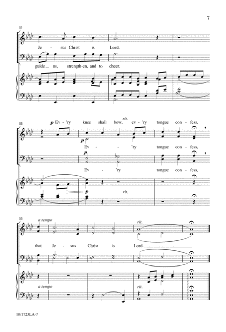 He Is Lord 4-Part scores gallery preview page 7